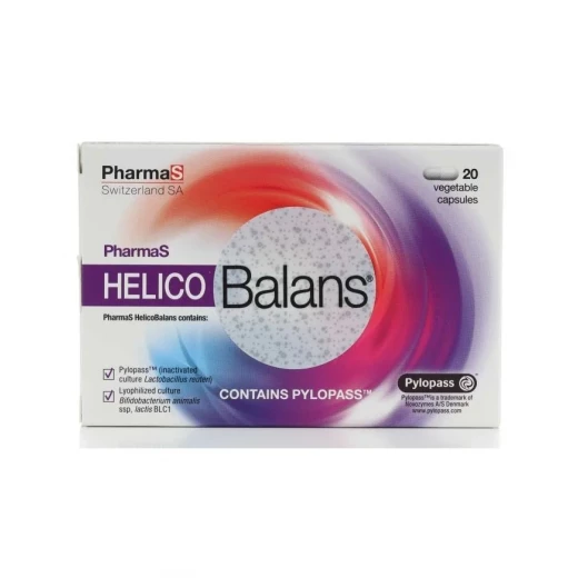 Pharma S Helico Balans 20 Capsules Probiotic Supplement for Digestive Health Pharma S Helico Balans 20 Capsules Probiotic Supplement for Digestive Health