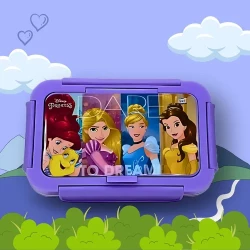 Disney 2 Sections Insulated Stainless Steel Lunchbox for Kids, Leakproof, Avengers, Spiderman, Princess, Mickey