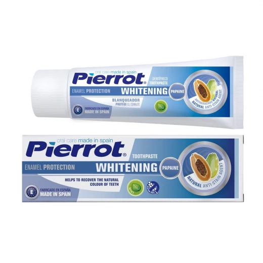 Pierrot Blanqueadora Whitening Toothpaste 75ml, Mint Flavor, Adult Oral Care Pierrot Blanqueadora Whitening Toothpaste 75ml, Mint Flavor, Adult Oral Care