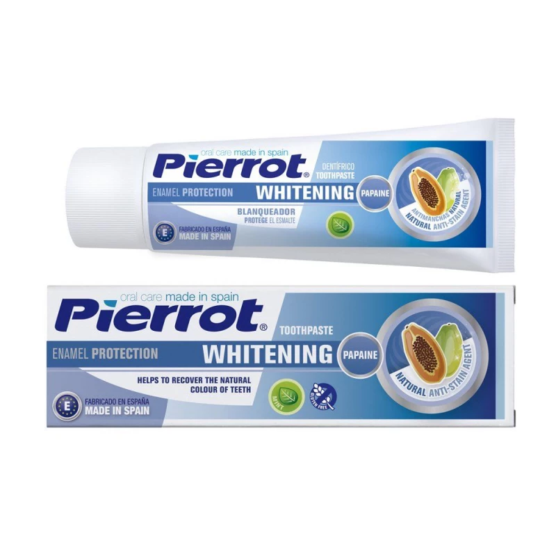 Pierrot Blanqueadora Whitening Toothpaste 75ml, Mint Flavor, Adult Oral Care - Pierrot