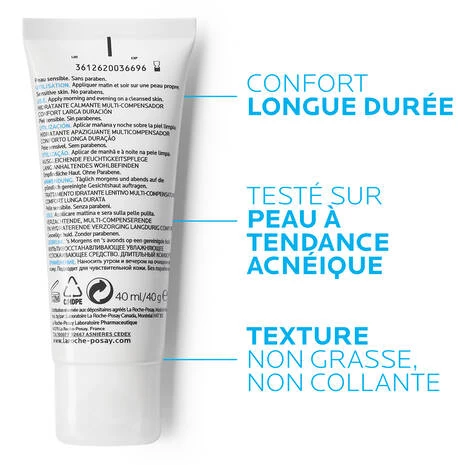 La Roche Posay Effaclar H Moisturizer Multi Compensating Soothing 40ml For Sensitive Acne Prone Skin - La Roche Posay - Image 3