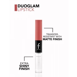Flormar Duoglam Lipstick 003 Vintage Rose, Long Lasting Liquid Lipstick and Lip Gloss