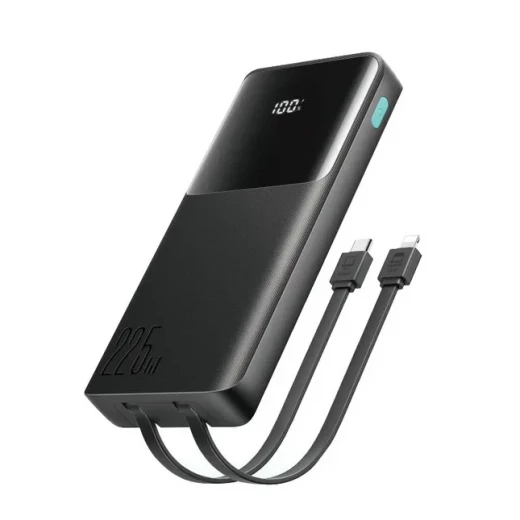 Joyroom JR PBF19 10000mAh Power Bank Black with Built In Cables Joyroom JR PBF19 10000mAh Power Bank Black with Built In Cables