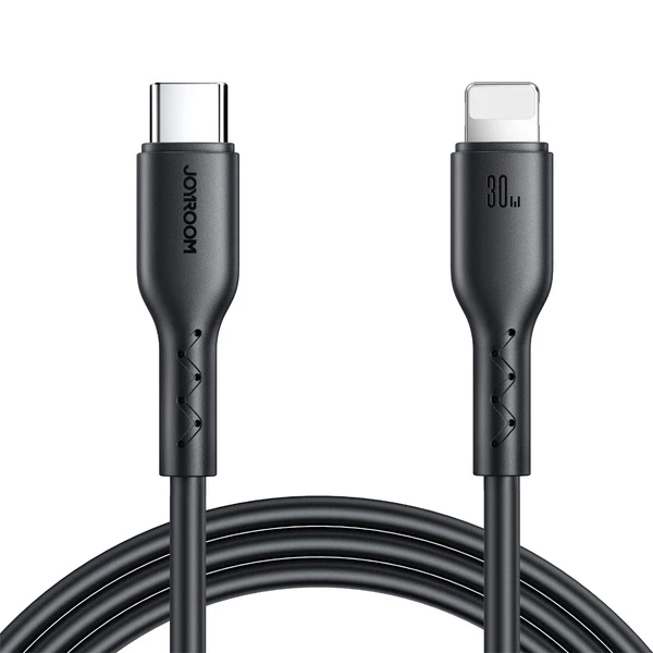 Joyroom Flash Charge SA26-CL3 USB-C to Lightning Cable 30W Black 1 Meter - Joyroom