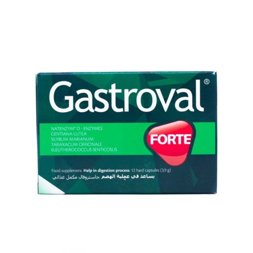 Gastroval Forte Digestive Supplement 12 Capsules, Supports Healthy Digestion Gastroval Forte Digestive Supplement 12 Capsules, Supports Healthy Digestion