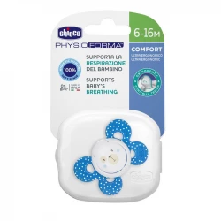 Chicco Physio Comfort Silicone Soother 6-16 Months, Ergonomic Design, BPA Free