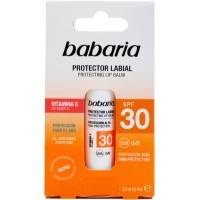 Babaria Aloe Vera Lip Balm SPF 30, UVA/UVB Protection, 5.7ml