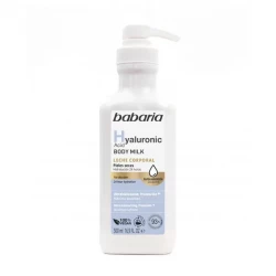Babaria Hyaluronic Acid Body Milk 500ml Moisturizing Lotion for Dry Skin
