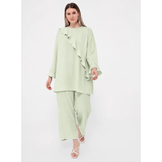 Women’s Staty Shirt – Light Blue, Size 44 | Elegant Classic Design, Soft and Comfortable Fabric | Perfect for Work, Casual Outings, and Daily Wear | Easy to Style with Pants or Skirts - Lolo shop fashion - Image 2