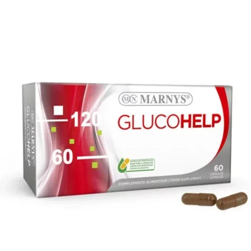 Marnys Glucohelp 60 Capsules, Natural Blood Sugar Support Supplement - Marnys