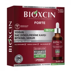 Bioxcin Forte Anti Hair Loss Serum 3 x 50ml, Biotin & Keratin for Thicker Hair