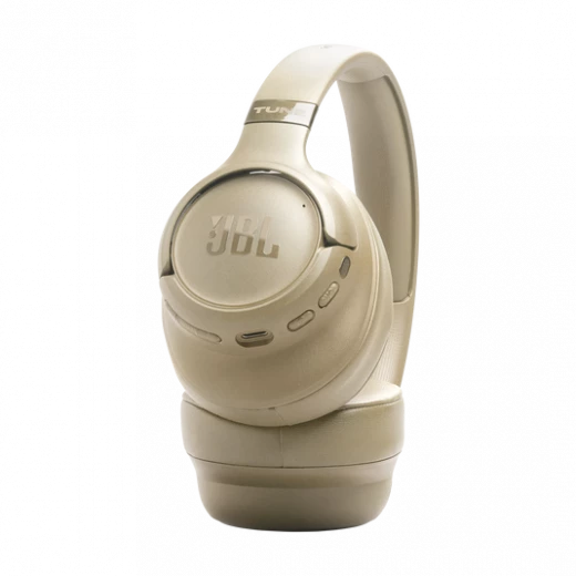 سماعات أذن JBL Tune 780NC فوق الأذن بتقنية البلوتوث، إلغاء الضوضاء التكيفي، بيج - جي بي ال - Image 3