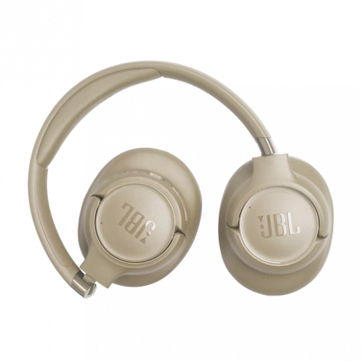 سماعات أذن JBL Tune 780NC فوق الأذن بتقنية البلوتوث، إلغاء الضوضاء التكيفي، بيج - جي بي ال - Image 5