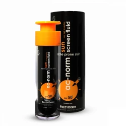 سائل حماية من الشمس فريزيديرم Ac Norm SPF50+ 50 مل، حماية عالية للبشرة المعرضة لحب الشباب