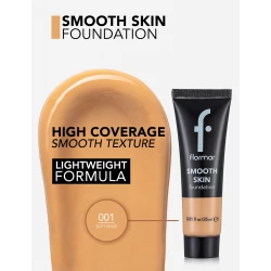 Flormar Smooth Skin Foundation 001 Pale Sand 25 ML Long Lasting Coverage