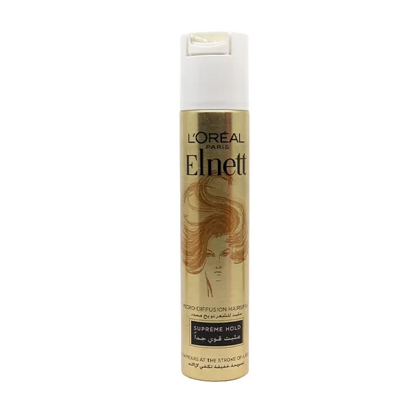 L'Oréal Paris Elnett Supreme Hold Hairspray 200ml, Strong Hold, Long Lasting Shine - L'Oreal Paris