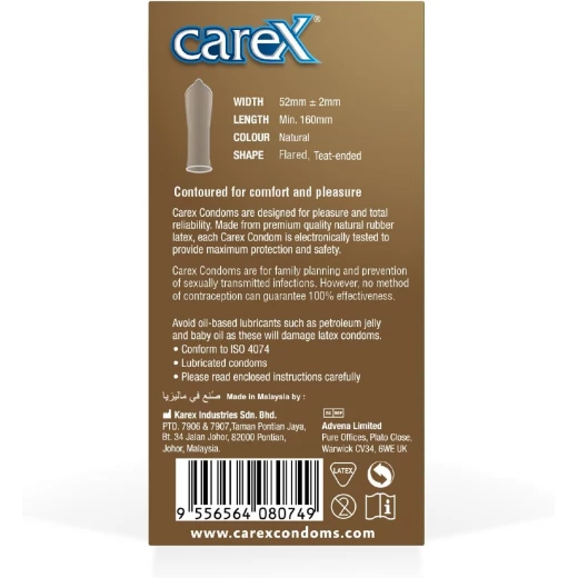 Carex Classic Comfort Condoms, Reliable Protection, 12 Count Pack - CAREX - Image 3
