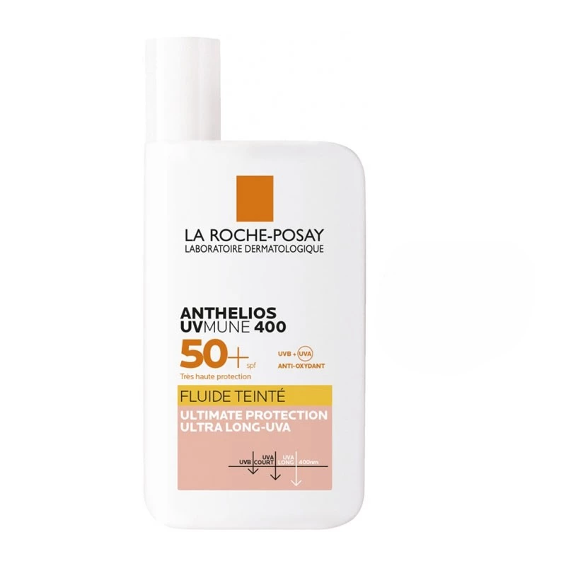 واقي الشمس La Roche Posay Anthelios Shaka سائل ملون عامل حماية من الشمس 50+، حماية واسعة الطيف 50 مل - لاروش بوسيه