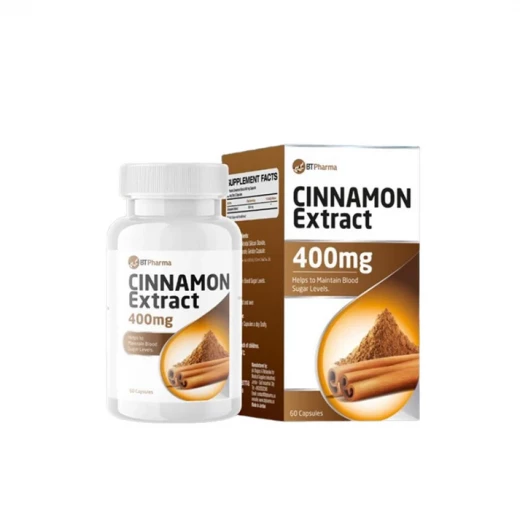 Bt Pharma Cinnamon Extract 400mg Capsules, Blood Sugar & Metabolic Support Bt Pharma Cinnamon Extract 400mg Capsules, Blood Sugar & Metabolic Support