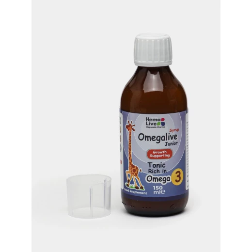 Omegalive Junior Syrup 150ml Nutritional Supplement for Children - Image 2