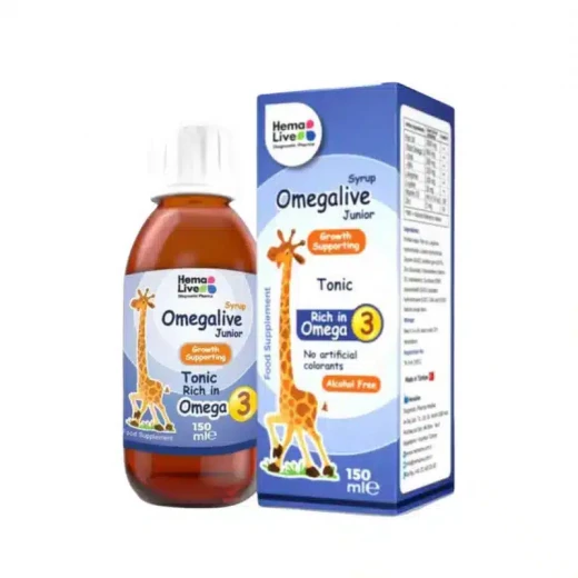 Omegalive Junior Syrup 150ml Nutritional Supplement for Children Omegalive Junior Syrup 150ml Nutritional Supplement for Children