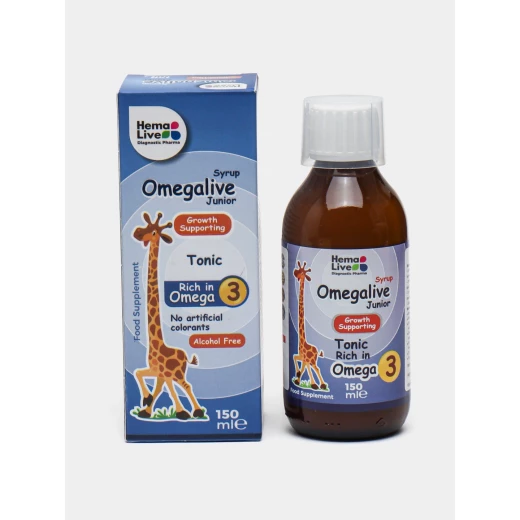 Omegalive Junior Syrup 150ml Nutritional Supplement for Children - Image 4