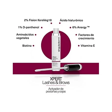 Singuladerm XPERT Lashes & Brows Eyelash and Eyebrow Growth Serum 2ml: Advanced Formula for Longer, Fuller Lashes and Brows. Promotes Natural Growth, Clinically Tested. - Singuladerm - Image 2