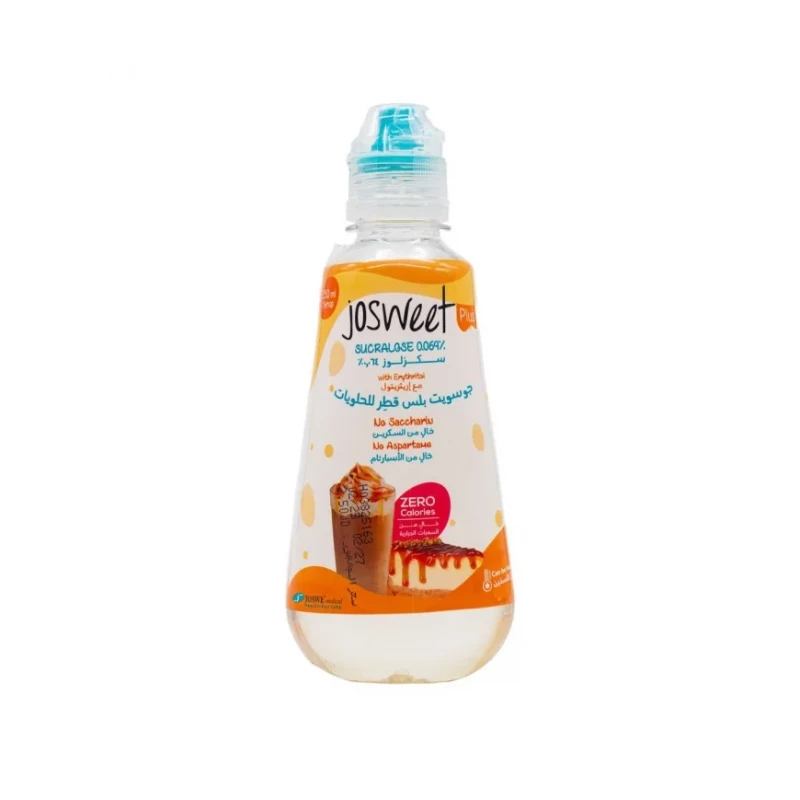 JOSWEET Plus Syrup 250ml Low Calorie Sweetener for Beverages and Recipes