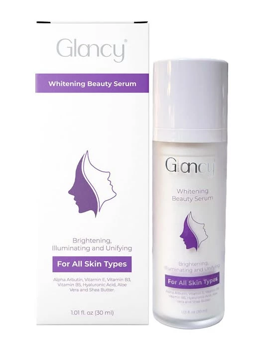 Glancy Whitening Beauty Serum 30g for Brighter Skin and Even Tone - Glancy