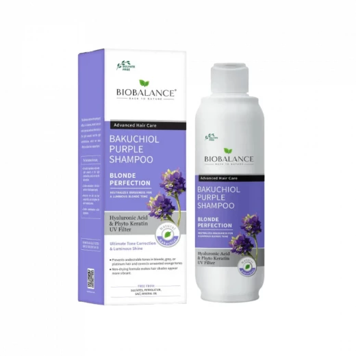 Bio Balance Bakuchiol Purple Shampoo: 330ml Formula for Color Treated Hair, Gentle Cleansing and Enhanced Vibrancy Bio Balance Bakuchiol Purple Shampoo: 330ml Formula for Color Treated Hair, Gentle Cleansing and Enhanced Vibrancy
