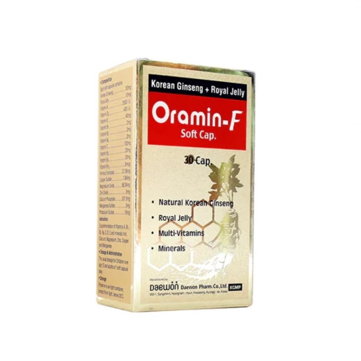 Oramin F Capsules 30s Multivitamin Supplement for Women, Supports Energy, 30 Count Oramin F Capsules 30s Multivitamin Supplement for Women, Supports Energy, 30 Count