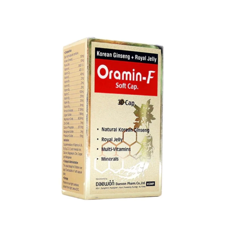 Oramin F Capsules 30s Multivitamin Supplement for Women, Supports Energy, 30 Count