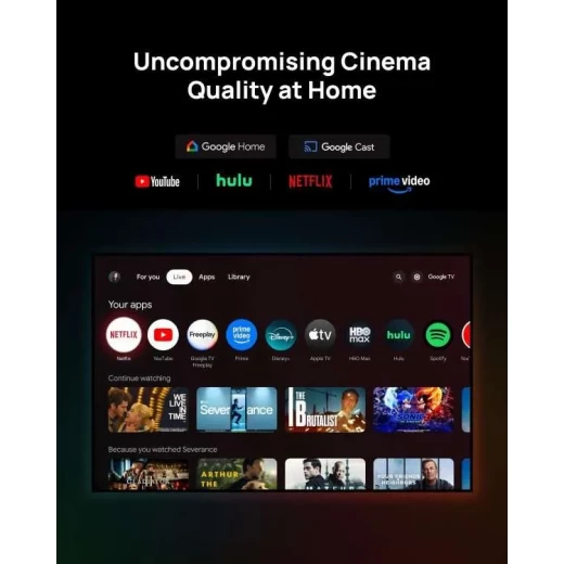 بروجكتور إكس جيمي Horizon 20 Max بدقة 4K UHD ليزر RGB ثلاثي وسطوع 5700 ISO Lumens مع Dolby Vision وHDR10+ وIMAX Enhanced ونظام Google TV ودعم WiFi 6 وBluetooth 5.2 وسعة تخزين 128 جيجابايت وتجربة سينما منزلية حتى 300 بوصة - إكس جيمي - Image 6