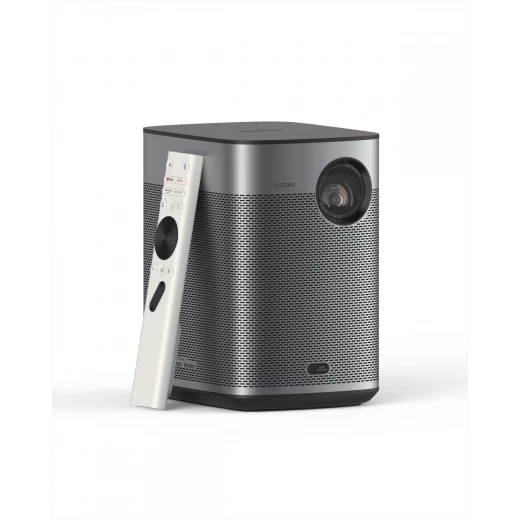 XGIMI Halo+ Portable Projector 1080P Full HD LED DLP Smart Projector 700 ISO Lumens HDR10 HLG Android TV Chromecast Built-in WiFi Bluetooth 5.0 Auto Keystone Auto Focus 200 Inch Home Cinema Gaming Low Latency 26.5ms Battery Portable Projector
