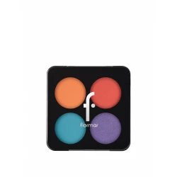 Flormar Color Eyeshadow Palette 006 Tropical Glam, 5 Shade Eyeshadow Kit, Shiny Pigments
