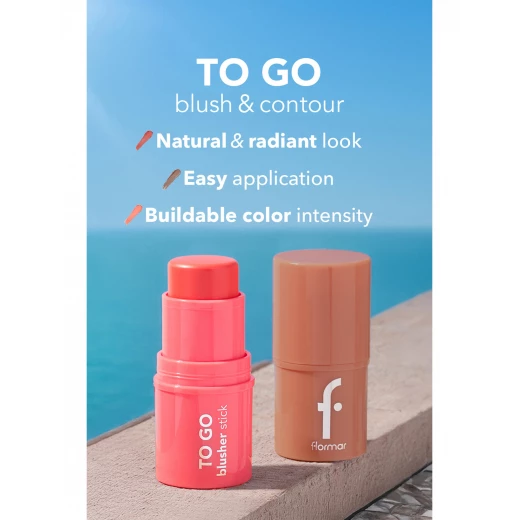 Flormar To Go Stick Blush Charming Mauve Creamy Buildable 4 G - Flormar - Image 5