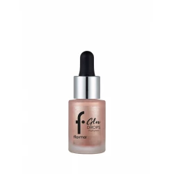 Flormar Glow Drops Highlighter 002 Sun Glow Liquid Shimmering Radiance 14ml: Achieve a Sun Kissed Glow with this Lightweight Formula for a Natural, Luminous Finish