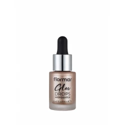 Flormar Glow Drops Liquid Highlighter 001 Moon Glow 14ml for Face and Body