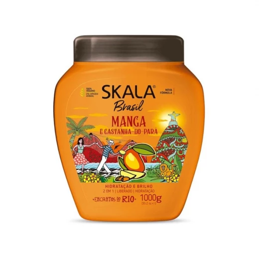 Skala Brasil Mango and Brazil Nut Nourishing Hair Treatment Cream for Dry and Stressed Hair 1kg Skala Brasil Mango and Brazil Nut Nourishing Hair Treatment Cream for Dry and Stressed Hair 1kg