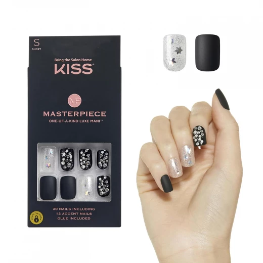 KISS Masterpiece Press On Nails Show My Thr Ready To Wear Salon Style Manicure Long Lasting KISS Masterpiece Press On Nails Show My Thr Ready To Wear Salon Style Manicure Long Lasting