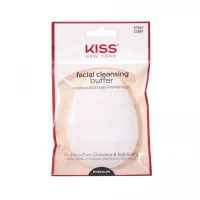 KISS KNY Facial Cleansing Buffer Pad Gentle Exfoliation for Smoother Skin and Deeper Cleanse