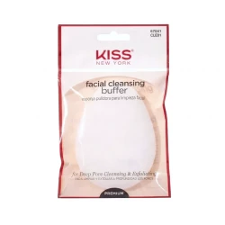 KISS KNY Facial Cleansing Buffer Pad Gentle Exfoliation for Smoother Skin and Deeper Cleanse