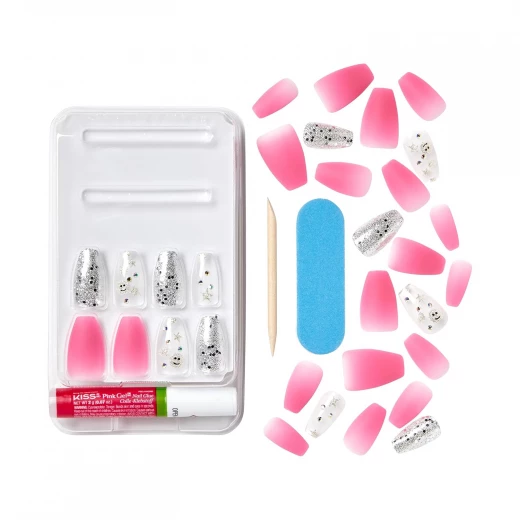KISS Jelly Fantasy Nails Trendy Jelly Gloss Finish Press On Nails for Salon Style Manicure in Minutes - Kiss - Image 4