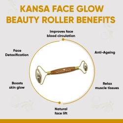 Kenze DermaJad Professional Facial Massage Tool for Skin Rejuvenation and Relaxation