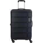 American Tourister Tracker Hardside Medium 68 cm Spinner Luggage Black Durable Polypropylene Scratch Resistant - American Tourister