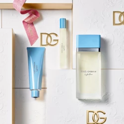 Dolce & Gabbana Light Blue Eau De Toilette 3 Piece Gift Set for Women Capturing Mediterranean Magic