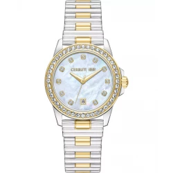 Cerruti 1881 Turchino CIWLH0051902 Ladies Watch Silver Gold Stainless Steel Mother-of-Pearl Dial