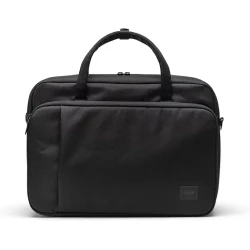 Herschel Supply Co. Gibson Messenger Tech Bag Black 18L Eco-Friendly Recycled Materials Padded Laptop Sleeve