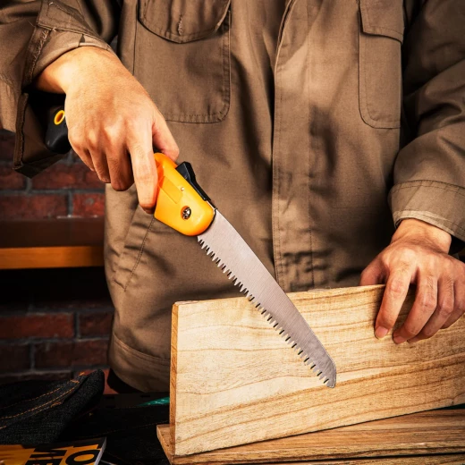 Deli Folding Saw 7 Inch SK5 Steel Blade, 7 TPI, Dual Color Handle - Deli - Image 5