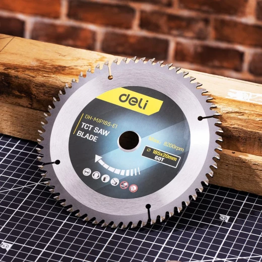 Deli Professional Circular Saw Blade 185mm with 60 Teeth for Precision Wood Cutting Designed for DIY Enthusiasts and Professional Carpenters Excellent Performance and Durability - Deli - Image 3